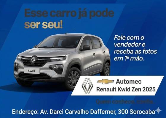 RENAULT KWID 1.0 12V SCE FLEX ZEN MANUAL RENAULT KWID 1.0 12V SCE FLEX ZEN MANUAL